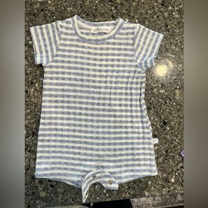 Baby Goosebumps Blue and White Onesie